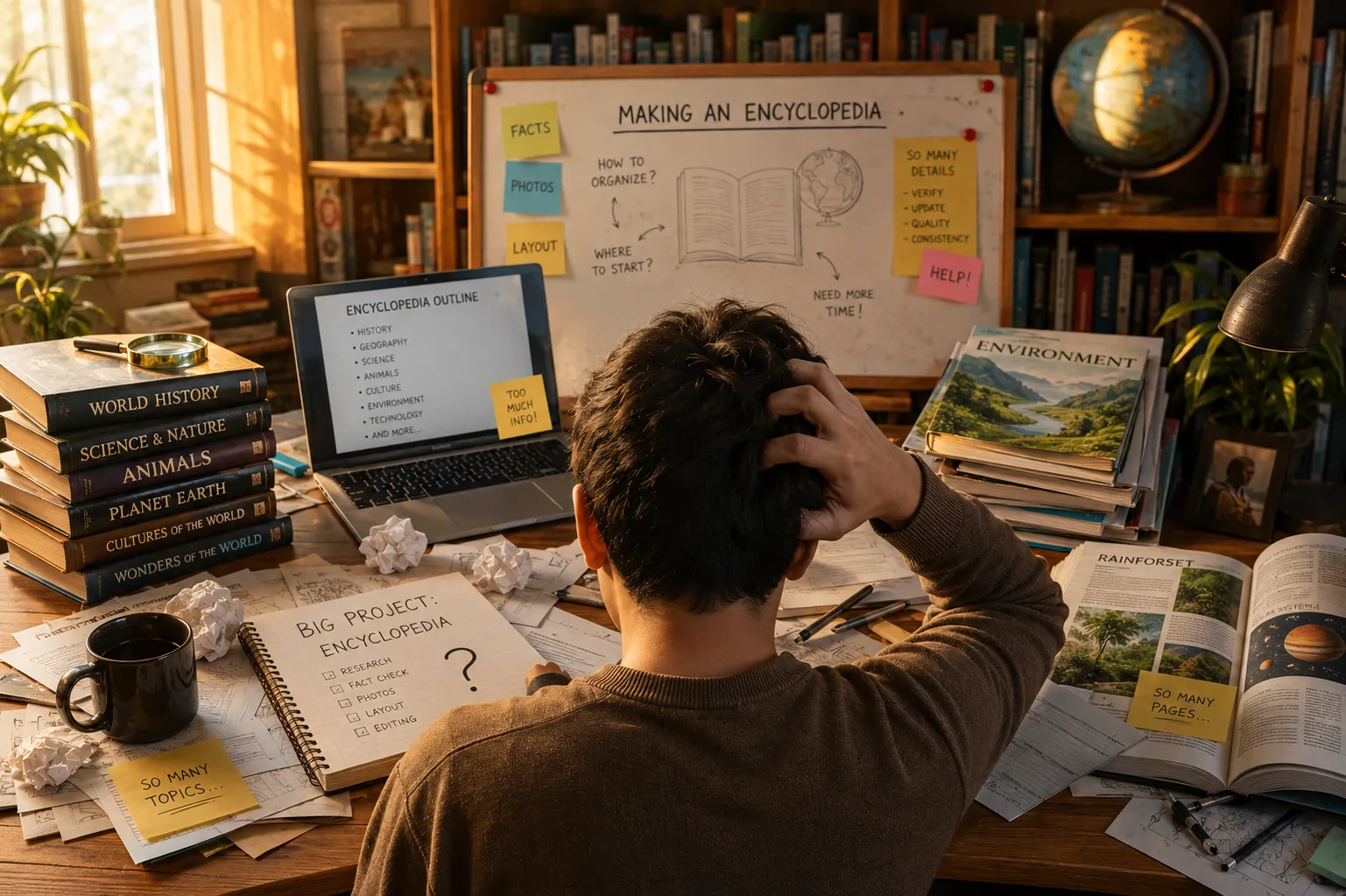 Creator overwhelmed