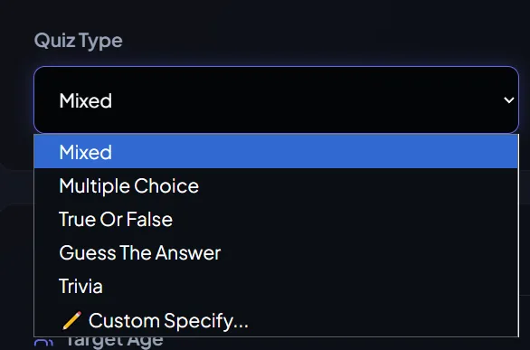 Quiz Feature